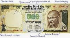 Rs 500 Bank Note
