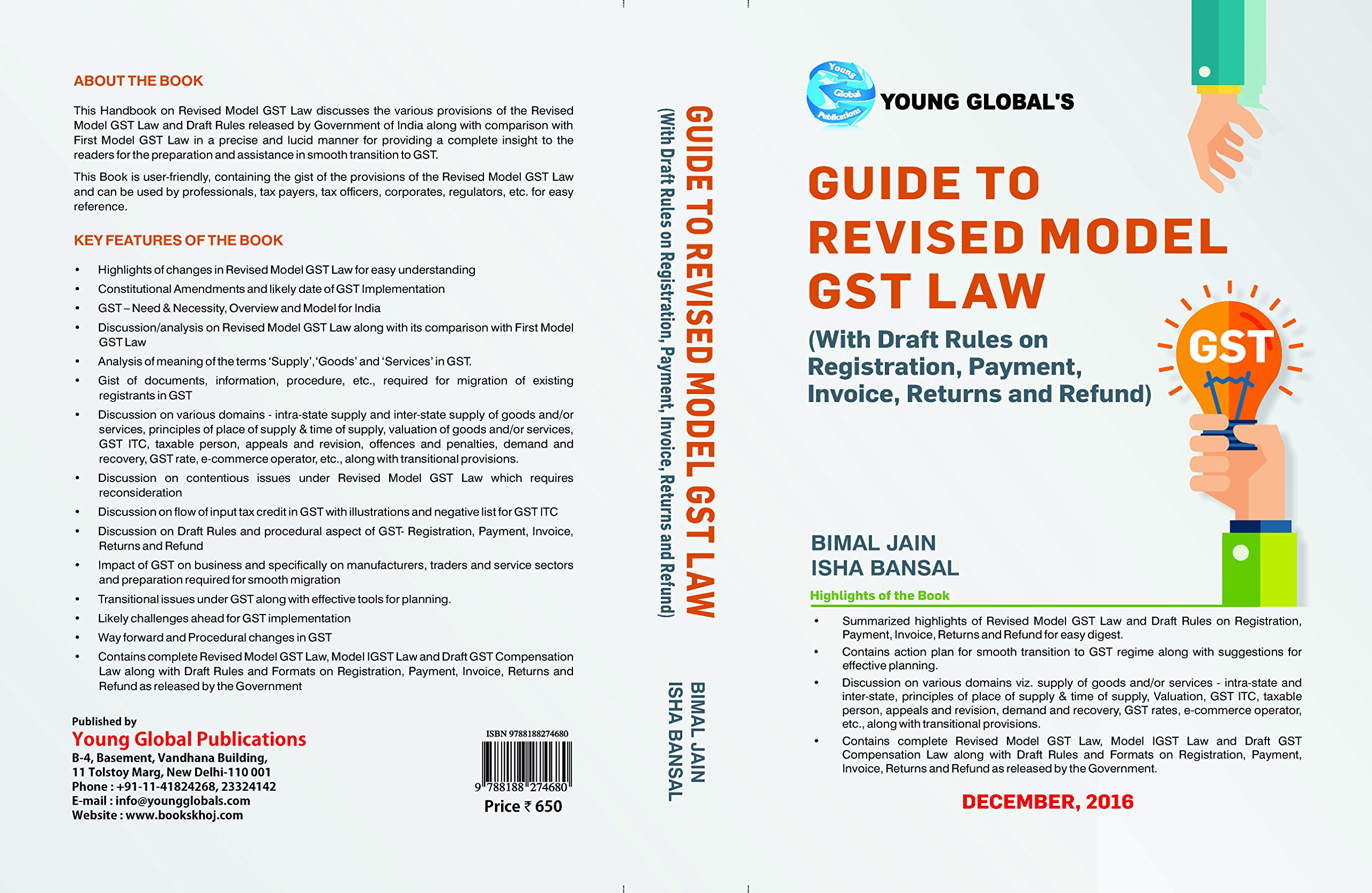 GST Book by BIMAL JAIN GUIDE to Revised Model GST Law by BIMAL JAIN 