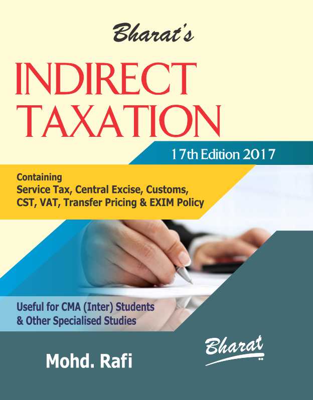 Indirect Taxation Book for CMA Inter 