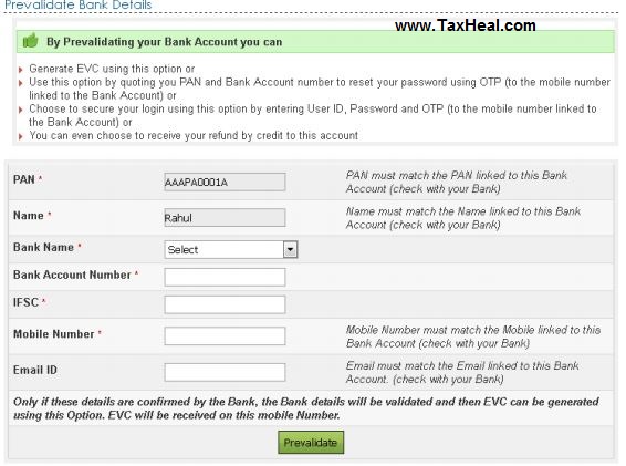 e-Verification of Income tax Returns