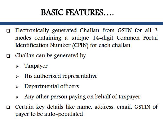 5.Basic Features gst payment