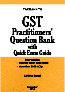 GST Practitioners Question Bank with Quick Exam Guide